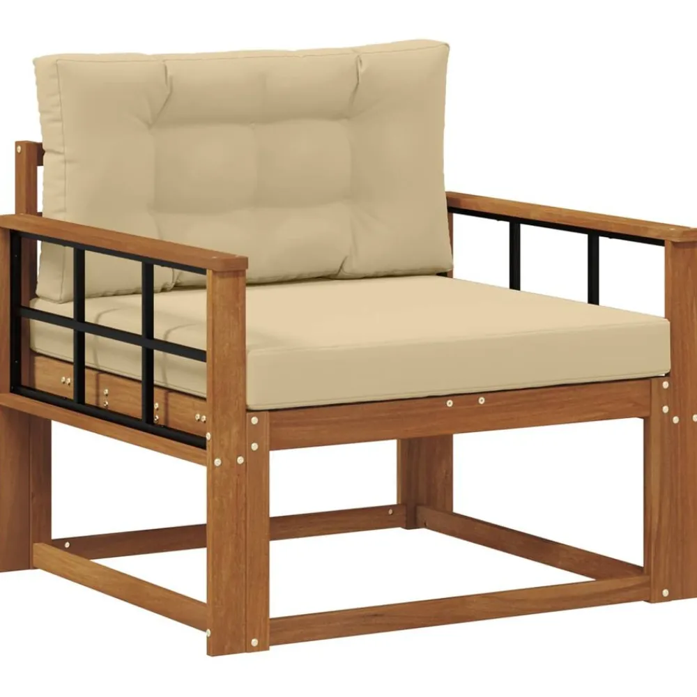Buiten Midden Sofa Massief Acaciahout Naturel>vidaXL Discount