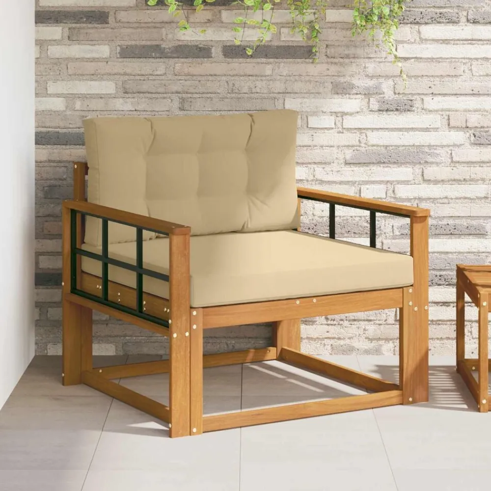 Buiten Midden Sofa Massief Acaciahout Naturel>vidaXL Discount