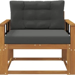 Accessoires Voor Stoelen En Banken*vidaXL Buiten Midden Sofa Massief Acaciahout Naturel Natuurlijk en antraciet