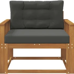 Accessoires Voor Stoelen En Banken*vidaXL Buiten Midden Sofa Massief Acaciahout Naturel Natuurlijk en antraciet