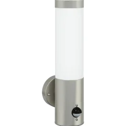 Verlichting*vidaXL Buiten Wandlamp 12 x 8,5 x 29 cm Zilver