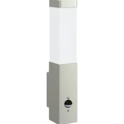 Verlichting*vidaXL Buiten Wandlamp Zilver 10.5 x 6 x 33 cm Roestvrij staal