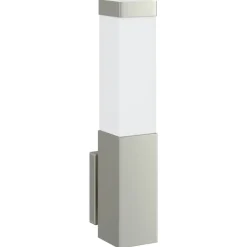 Verlichting*vidaXL Buiten Wandlamp Zilver 10.5 x 6 x 33 cm Roestvrij staal