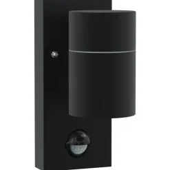 Verlichting*vidaXL Buiten Wandlamp 6,5 x 10,5 x 16 cm RVS en Glas Zwart