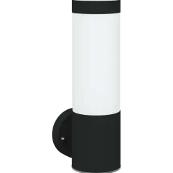 Verlichting*vidaXL Buiten Wandlamp 12 x 8,5 x 27 cm Zwart