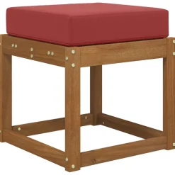 Woon- & Tuinaccessoires*vidaXL Buiten Zitkussen 40 x 40 x 8 cm 100% Polyester Wijnrood