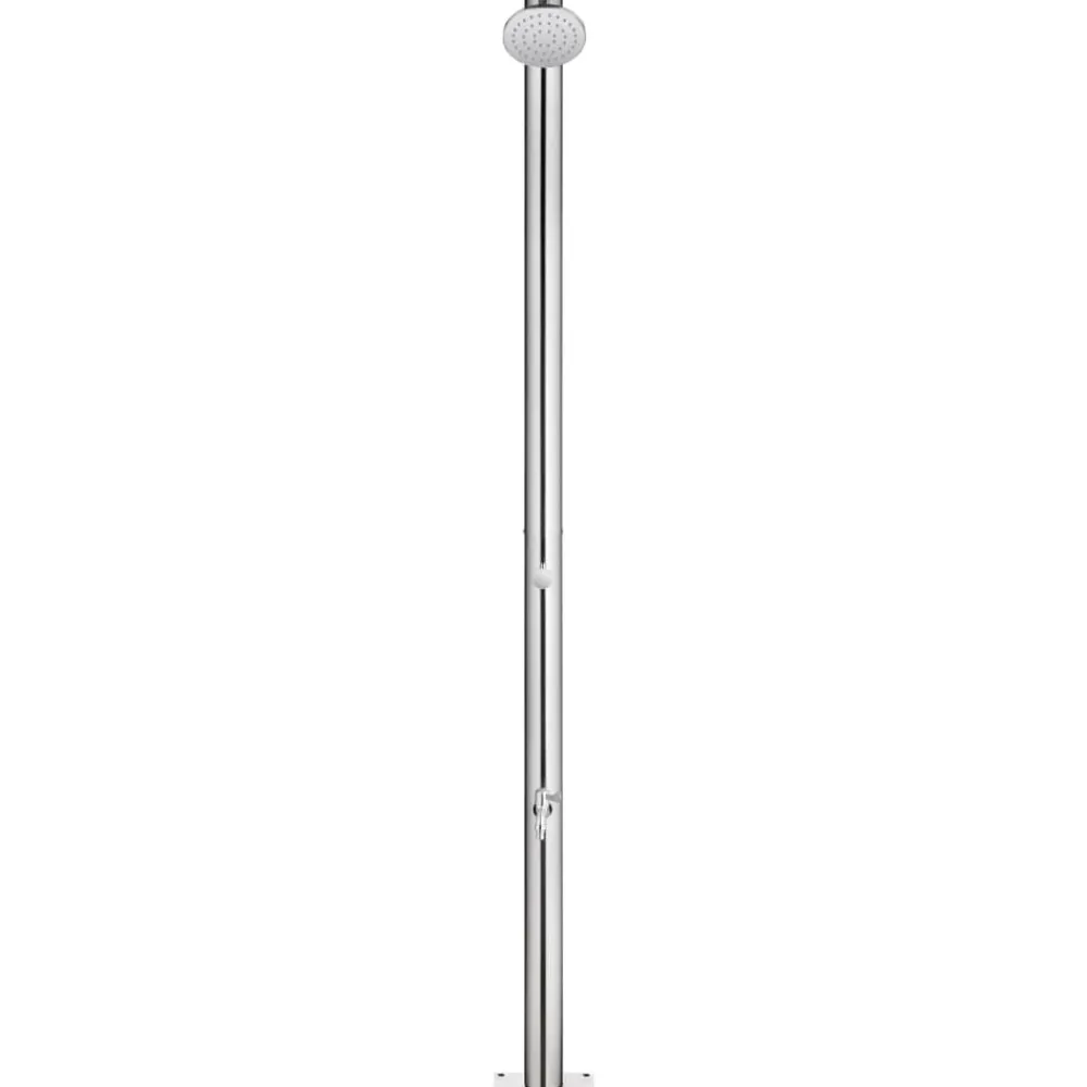 Buitendouche met e basis 220 cm roestvrij staal>vidaXL Sale