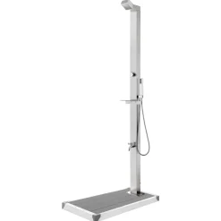 Buitendouche met grijze basis 225 cm roestvrij staal>vidaXL Online