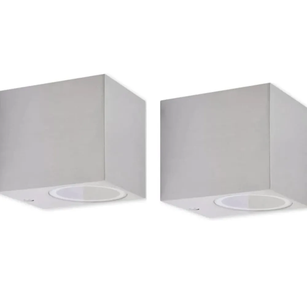 Buitenlamp kubusvormig 2st>vidaXL New