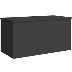 Huishoudelijke Benodigdheden*vidaXL Buitenopslagdoos 100 x 50,5 x 50 cm Staal Zwart