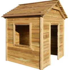 Buitenspeelhuis 120x120x146 cm grenenhout>vidaXL New