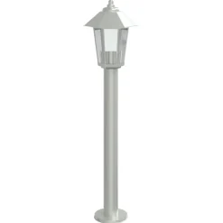 Verlichting*vidaXL Buitenvloerlamp 80 cm roestvrijstaal kleurig Zilver