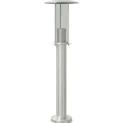 Verlichting*vidaXL Buitenvloerlamp 60 cm roestvrijstaal kleurig Zilver
