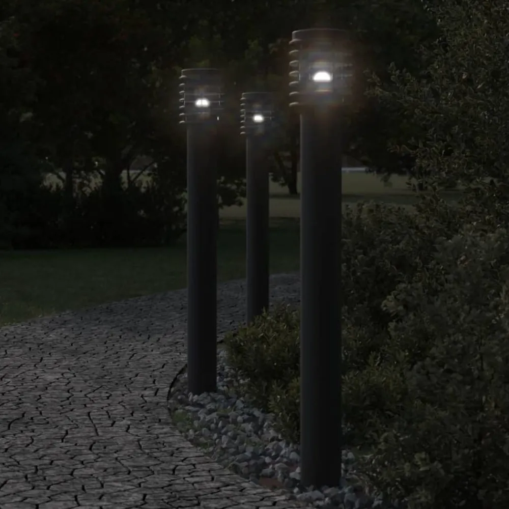 Buitenvloerlamp met stopcontact 110 cm roestvrijstaal>vidaXL New