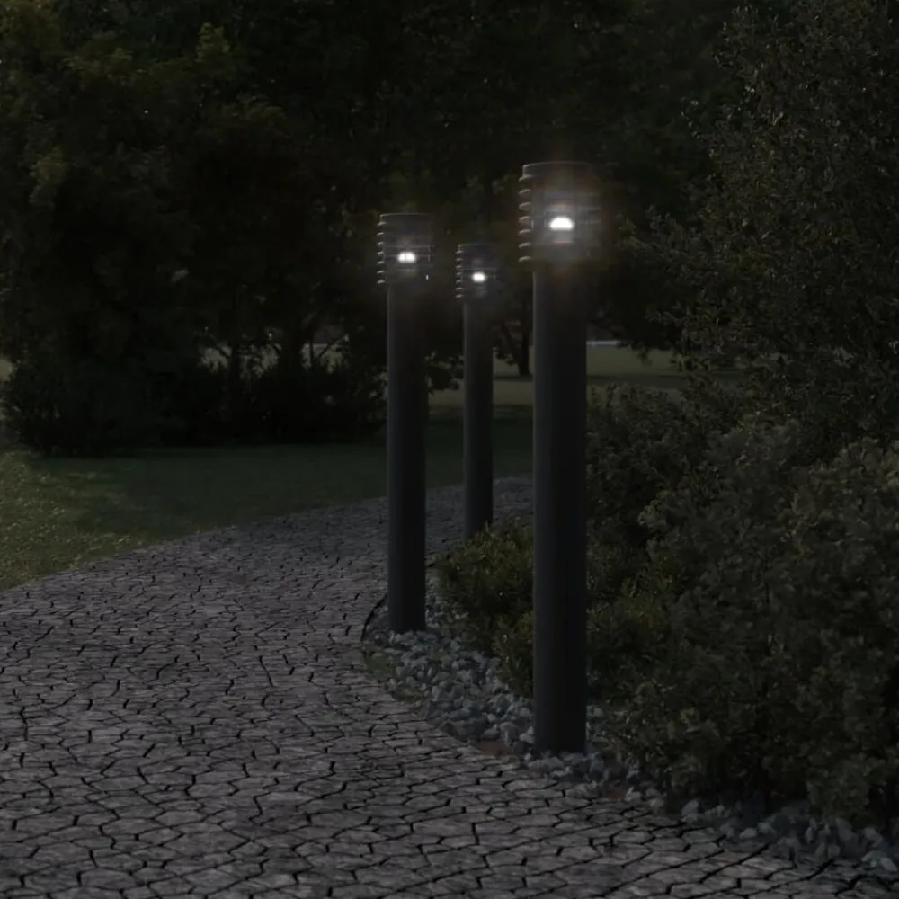Buitenvloerlamp met stopcontact 110 cm roestvrijstaal>vidaXL New
