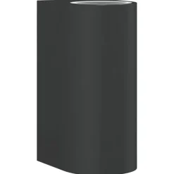 Verlichting*vidaXL Buitenwandlamp gegoten aluminium zwart