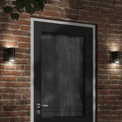 Verlichting*vidaXL Buitenwandlamp gegoten aluminium zwart