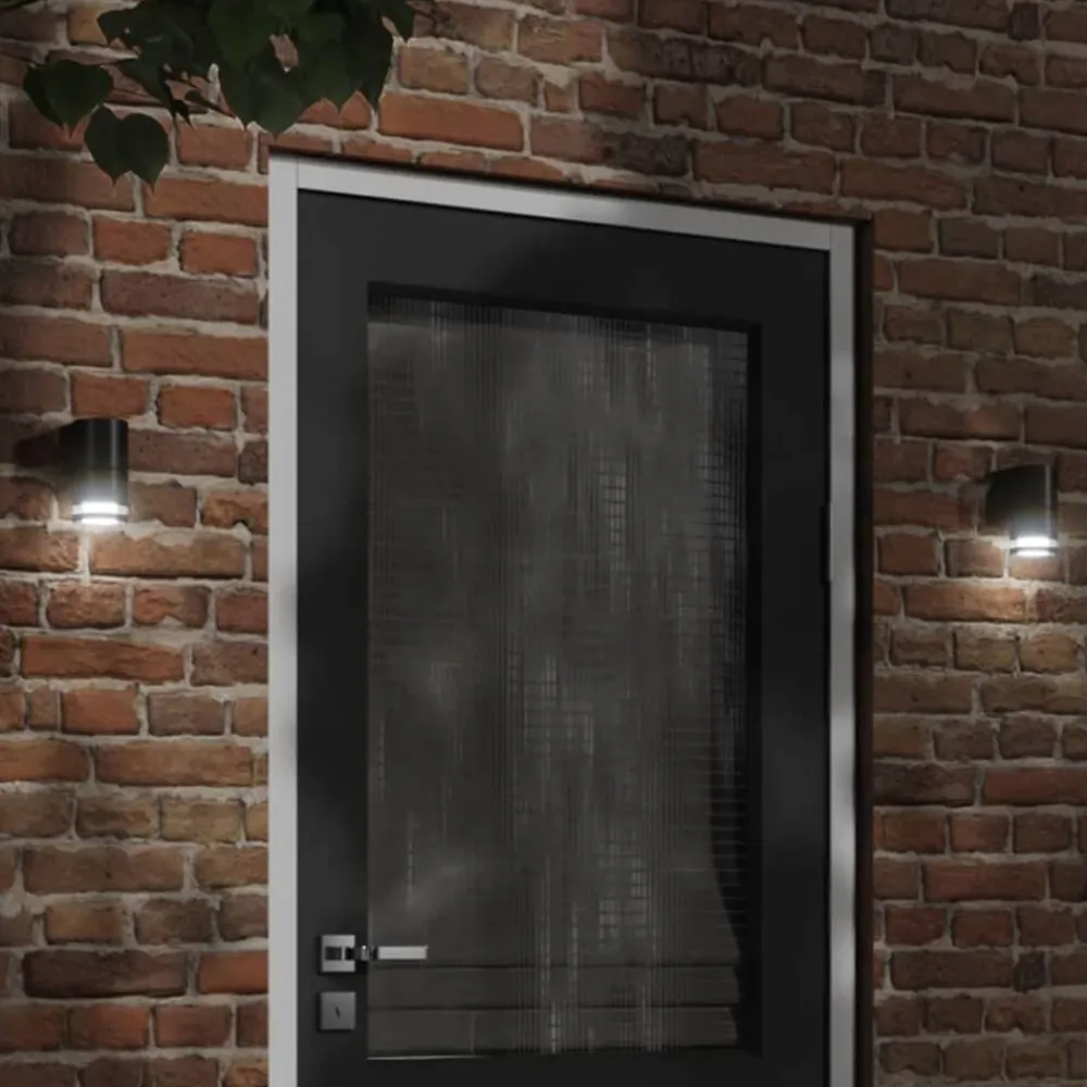 Buitenwandlamp gegoten aluminium zwart>vidaXL Online