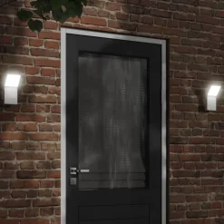 Verlichting*vidaXL Buitenwandlamp LED gegoten aluminium Wit