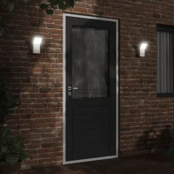 Verlichting*vidaXL Buitenwandlamp LED gegoten aluminium Wit