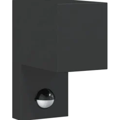 Buitenwandlamp met sensor gegoten aluminium zwart>vidaXL Sale