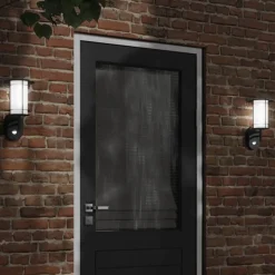 Buitenwandlamp met sensor roestvrij staal>vidaXL Clearance