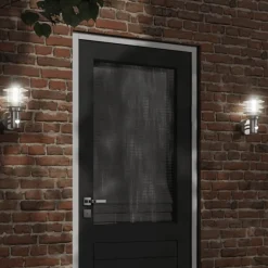 Verlichting*vidaXL Buitenwandlamp met sensor roestvrij staal kleurig Zilver