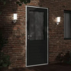 Verlichting*vidaXL Buitenwandlamp roestvrij staal kleurig Zilver