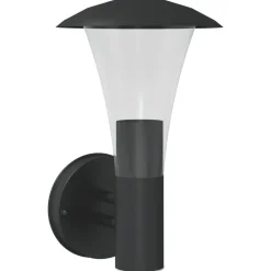 Verlichting*vidaXL Buitenwandlamp roestvrij staal Zwart