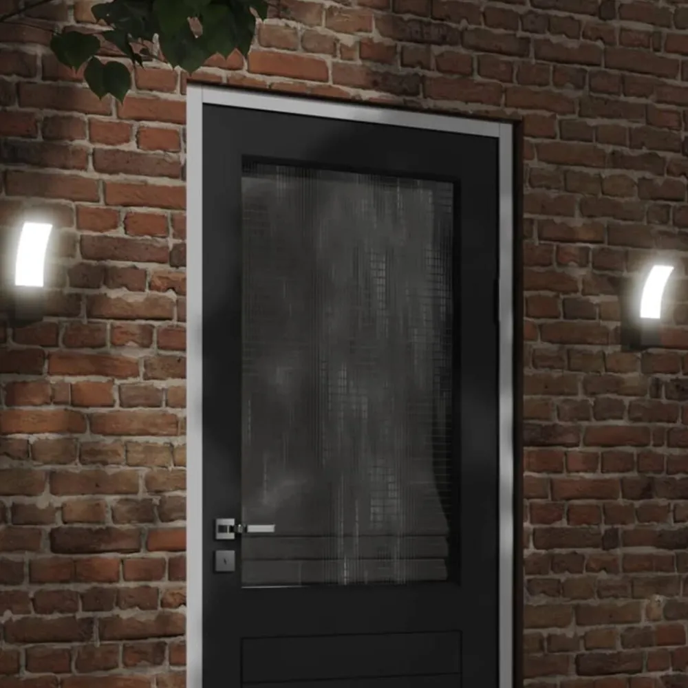 Buitenwandlampen 2 st LED gegoten aluminium>vidaXL Online