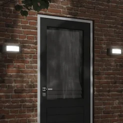 Verlichting*vidaXL Buitenwandlampen 2 st roestvrij staal Zwart