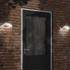 Verlichting*vidaXL Buitenwandlampen 2 st LED gegoten aluminium Zwart