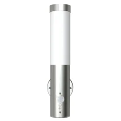Verlichting*vidaXL Buitenwandlampen 2 st. met sensor roestvrij staal