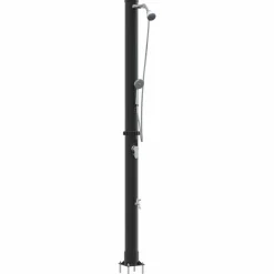Buitenzonne-douche Zwart 217 cm PVC en Aluminium>vidaXL Sale