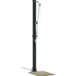 Buitenzonne-douche Zwart 217 cm PVC en Aluminium><noscript><img width=