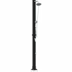 Buitenzonne-douche Zwart 217 cm PVC en Aluminium>vidaXL Hot