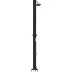 Buitenzonne-douche Zwart 217 cm PVC en Aluminium>vidaXL