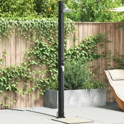 Zwembaden & Spa'S*vidaXL Buitenzonne-douche Zwart 217 cm PVC en Aluminium