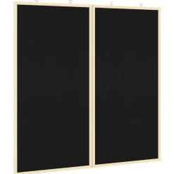 Bulletinbord Zwart 80 x 80 x 1.4 cm Massief grenenhout>vidaXL Outlet
