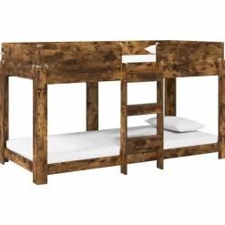 Bedden & Accessoires*vidaXL Bunk Bed voor Kinderen 100 x 200 cm Bewerkt hout Gerookt eiken