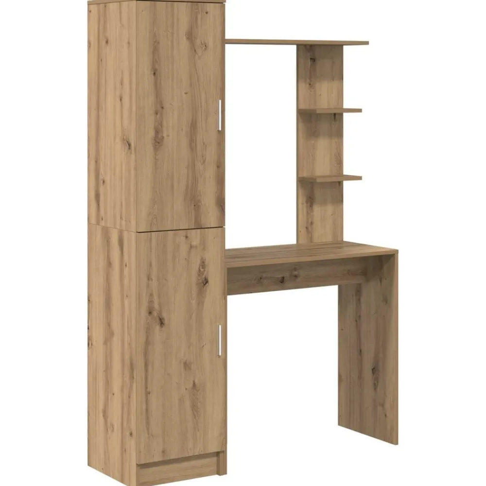 Kantoormeubelen*vidaXL Bureau 2 pcs Artisan Eiken artisanaal eikenkleurig