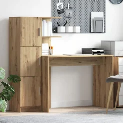 Bureau 2 pcs Artisan Eiken>vidaXL Sale