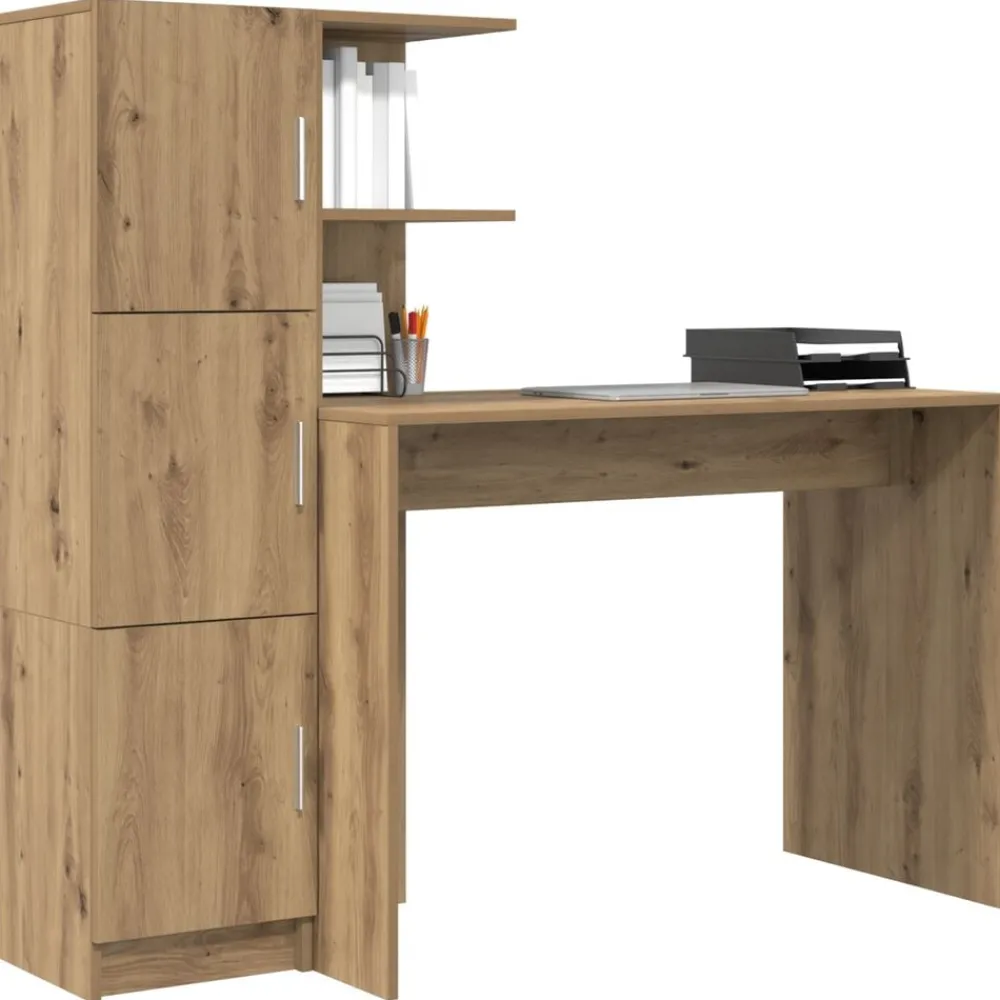 Bureau 2 pcs Artisan Eiken>vidaXL Sale