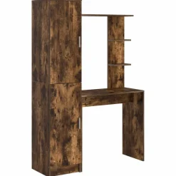 Kantoormeubelen*vidaXL Bureau 2 pcs Gerookt eiken