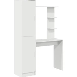 Kantoormeubelen*vidaXL Bureau 2 pcs Wit