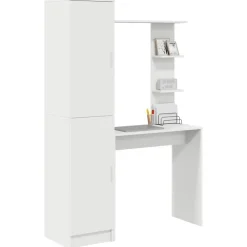 Kantoormeubelen*vidaXL Bureau 2 pcs Wit