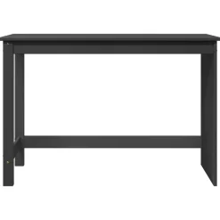 Kantoormeubelen*vidaXL Bureau 112 x 50 x 75 cm Massief Vurenhout Grijs