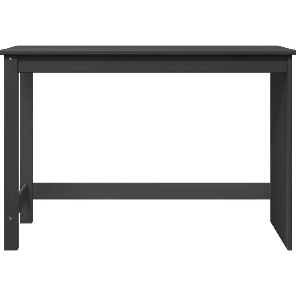 Kantoormeubelen*vidaXL Bureau 112 x 50 x 75 cm Massief Vurenhout Grijs
