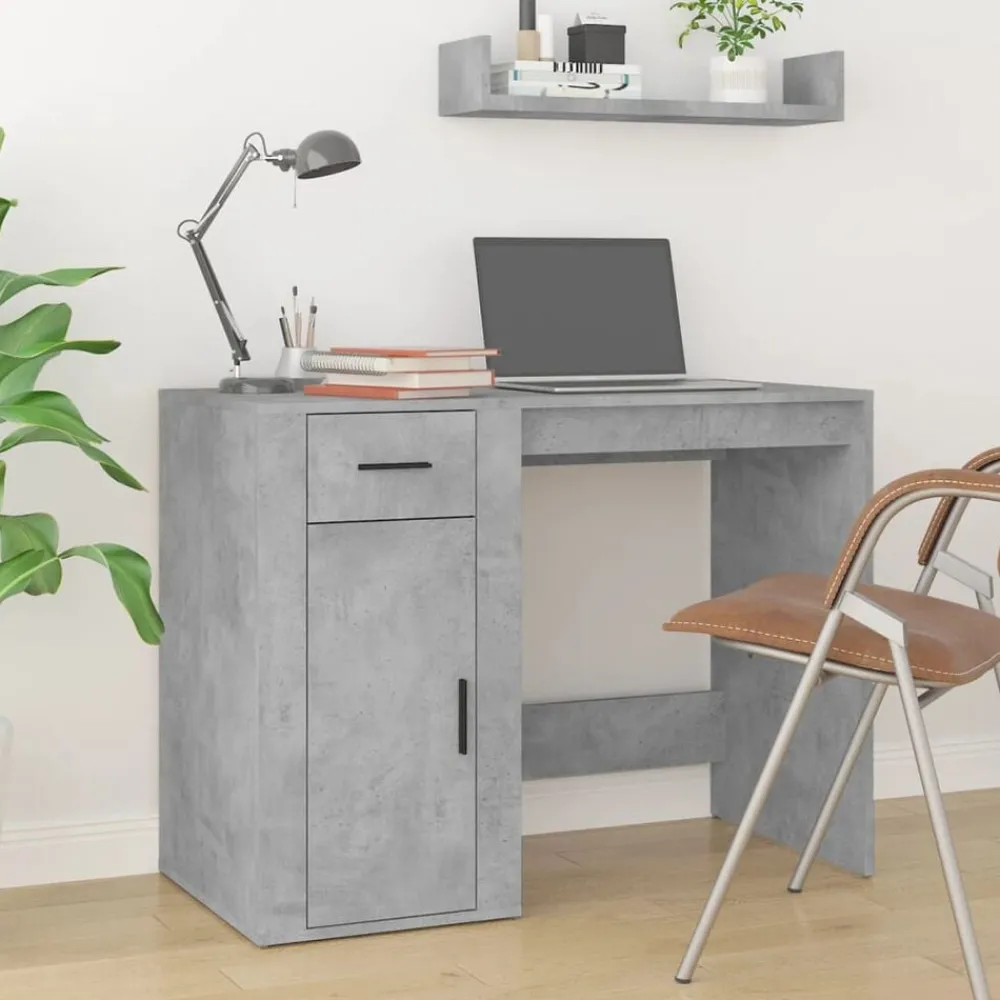 Bureau met kast bewerkt hout>vidaXL Discount
