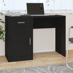 Bureau met kast en lade 100x40x73 cm bewerkt hout>vidaXL Sale